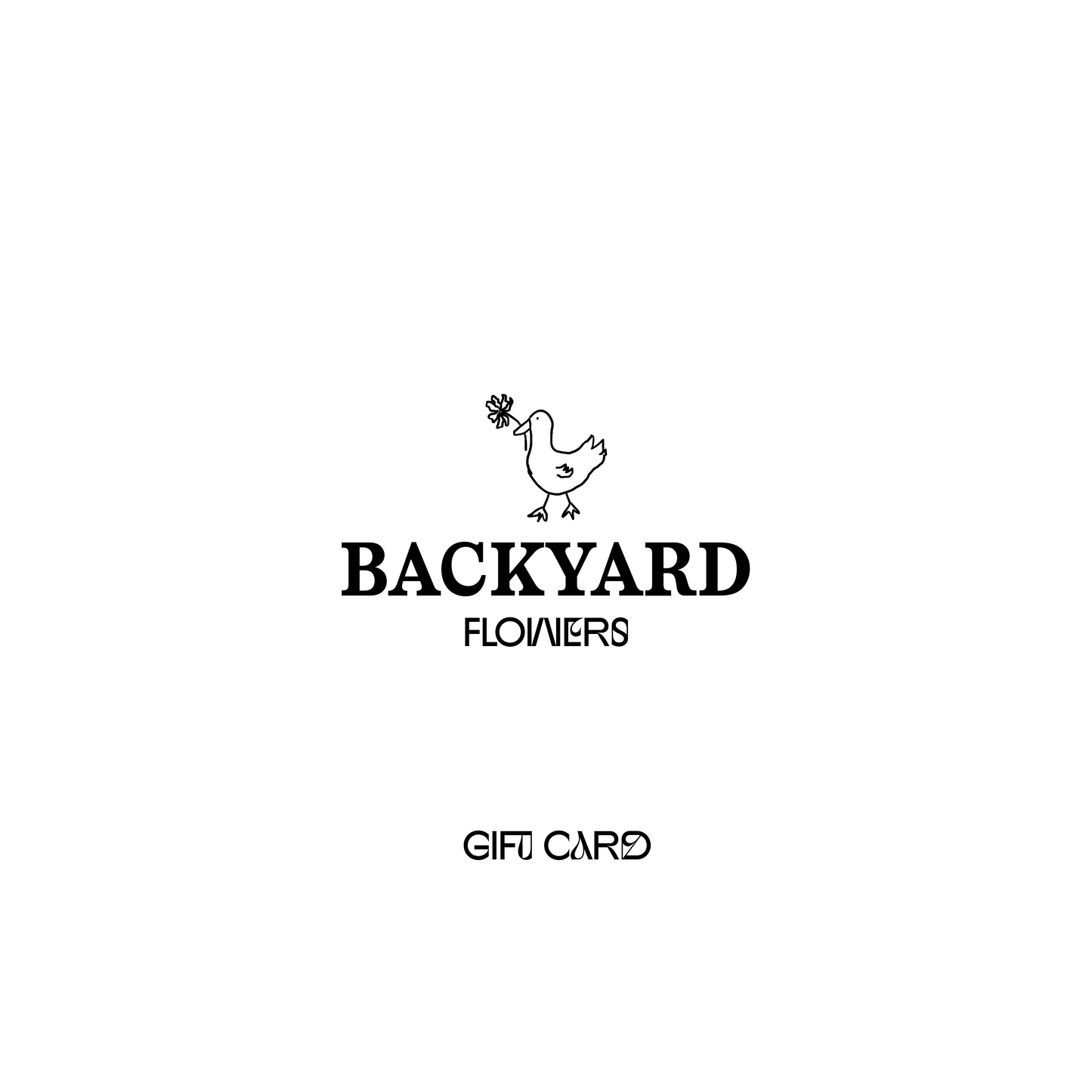 Backyard Flowers Gift Card